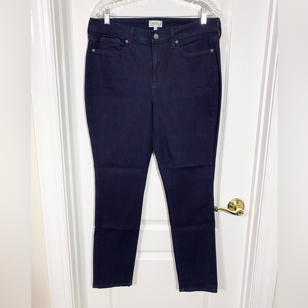 NYDJ Lift Tuck Dark Wash High Waist Skinny Jeans Size 12